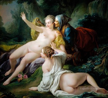 Classic Nude Painting - Vertumnus and Pomona 1740 Francois Boucher Classic nude